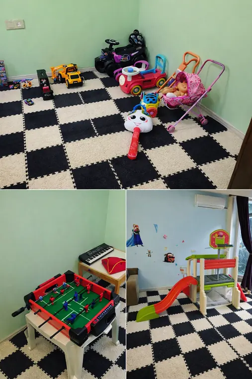 Детски играчки, колички и мека настилка
